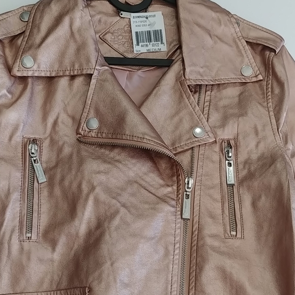 Jou Jou Rose Gold Zip Up Jacket - Picture 5 of 10